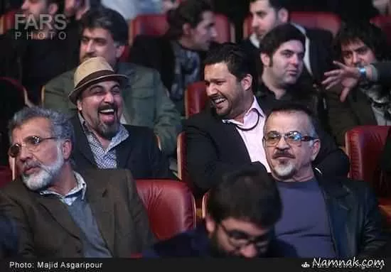 حامد بهداد و رضا عطاران در اختتامیه جشنواره فیلم فجر