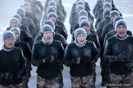 آموزش نظامی سربازان چینی