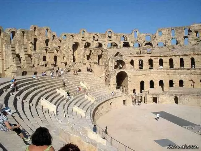 قدیمی ترین سالن آمفی تئاتر ال جم در تونس   عکس