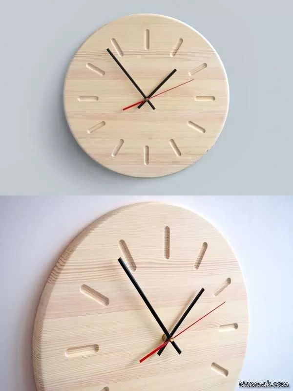 ساعت دیواری چوبی بزرگ